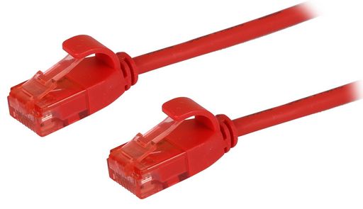 ComKonect Cat6 28AWG Ultra Slim Patch Cord Red