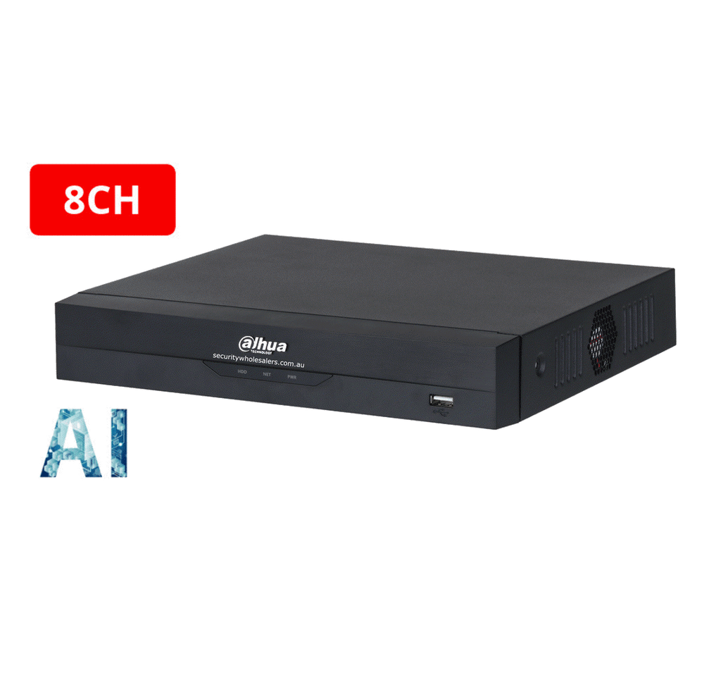 Dahua DHI-NVR4108HS-8P-AI/ANZ 4TB HDD 8 Channel with 8PoE Up to 16MP Wizsense Network Video Recorder