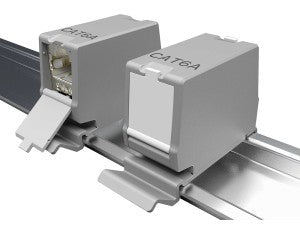 DINTEK 1701-01051 DuraMAX Cat.6A FTP DIN Rail Mounted Coupler