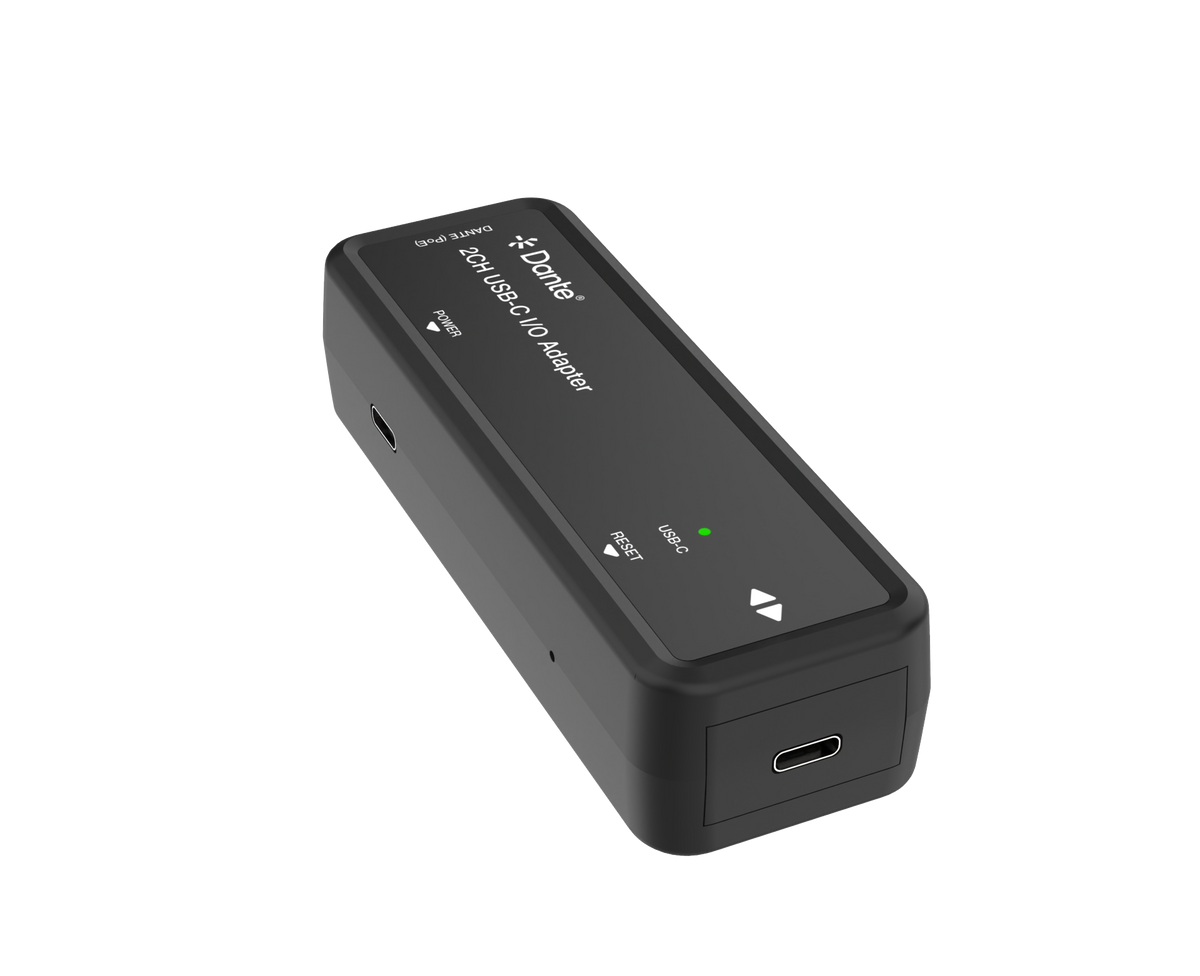 Dante 2CH USB-C I/O Adapter with PoE – Local Electronics Tasmania
