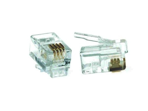 RJ11 Crimp Plug 4P4C (100PK)