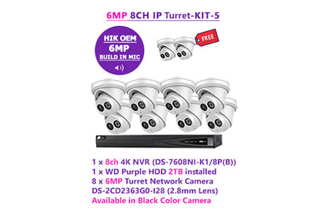 6MP 8CH IP Turret-KIT-5