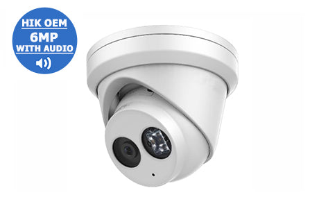 IP-6MP2363G0-I4A (4mm)   6MP WDR Network Turret Dome with Audio