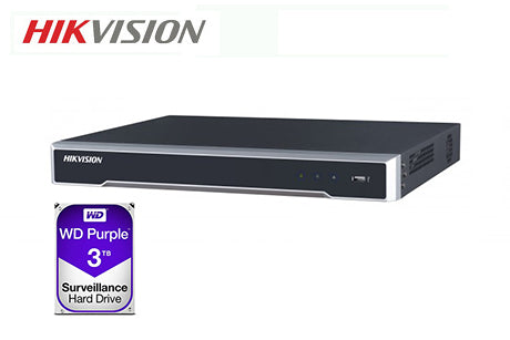 DS-7608NI-I2-8P-3TB    Hikvision 8ch PoE NVR