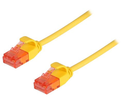ComKonect Cat6 28AWG Ultra Slim Patch Cord Yellow