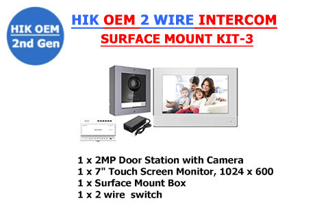 HIK OEM 2 Wire Intercom Surface Mount Kit-3